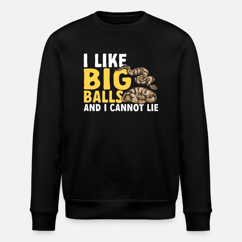Ball Python Schlange Königspython - Stanley/Stella Unisex Bio-Sweatshirt ROLLER - Schwarz