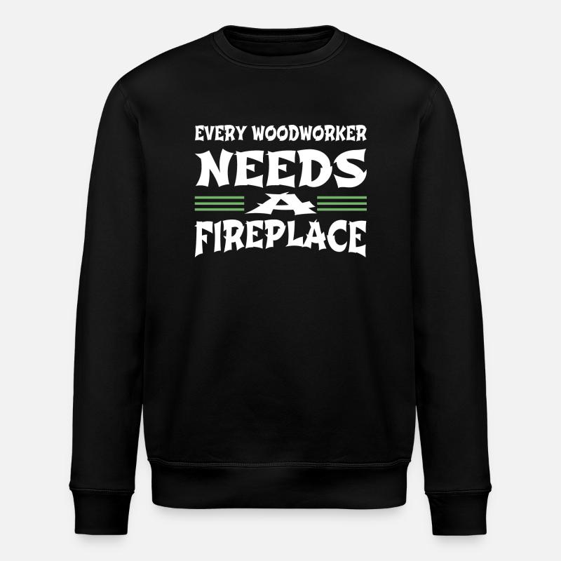 Present Idea Jackhammer Carpenter - Stanley/Stella ROLLER Unisex Organic Sweatshirt - black