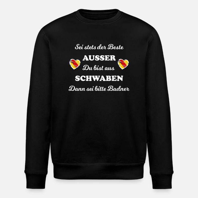 Die Schwaben und Badner - Stanley/Stella Unisex Bio-Sweatshirt ROLLER - Schwarz