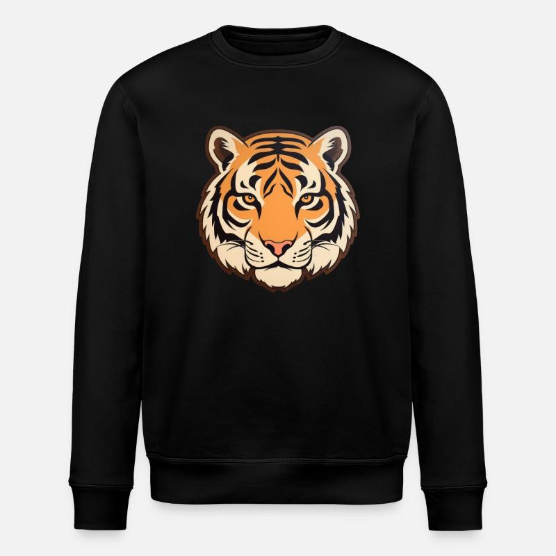 Tiger - Stanley/Stella ROLLER Unisex Organic Sweatshirt - black