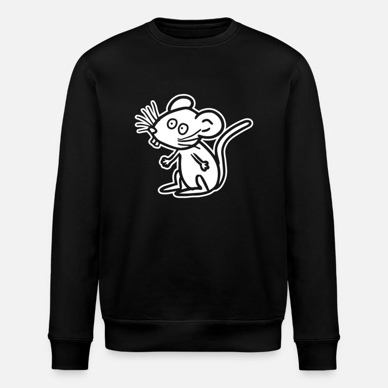 Rat Mouse - Stanley/Stella ROLLER Unisex Organic Sweatshirt - black
