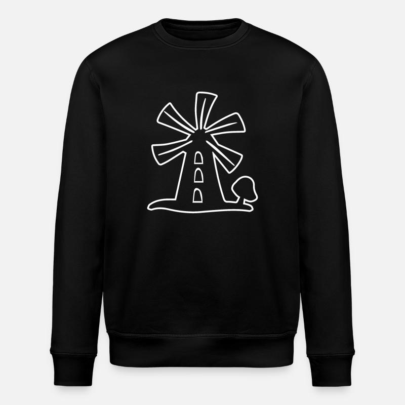 Windmühle - Stanley/Stella Unisex Bio-Sweatshirt ROLLER - Schwarz