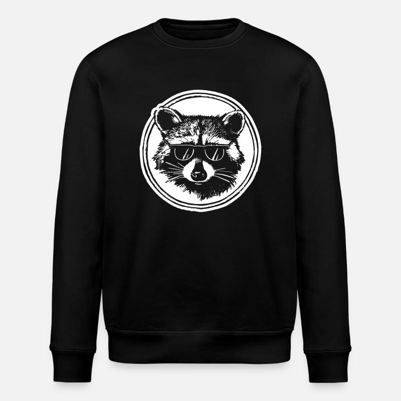 Raton laveur - Sweat bio ROLLER Stanley/Stella Unisexe - noir