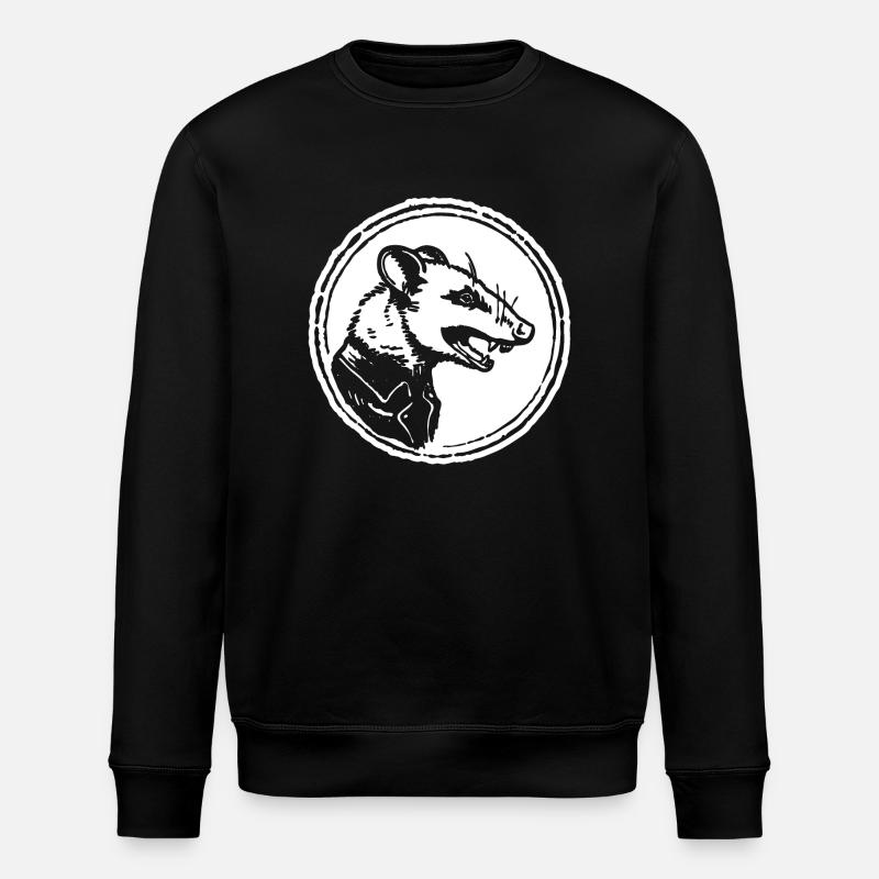 Opossum - Stanley/Stella Unisex Bio-Sweatshirt ROLLER - Schwarz