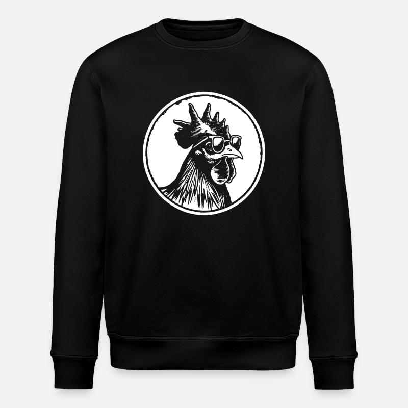 Poulailler - Sweat bio ROLLER Stanley/Stella Unisexe - noir