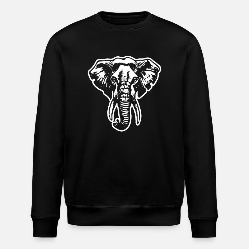 Elephant Elephant - Stanley/Stella ROLLER Unisex Organic Sweatshirt - black