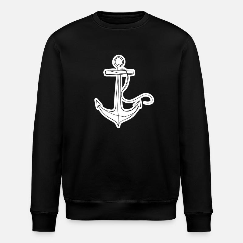 Anker Schiff Segeln - Stanley/Stella Unisex Bio-Sweatshirt ROLLER - Schwarz