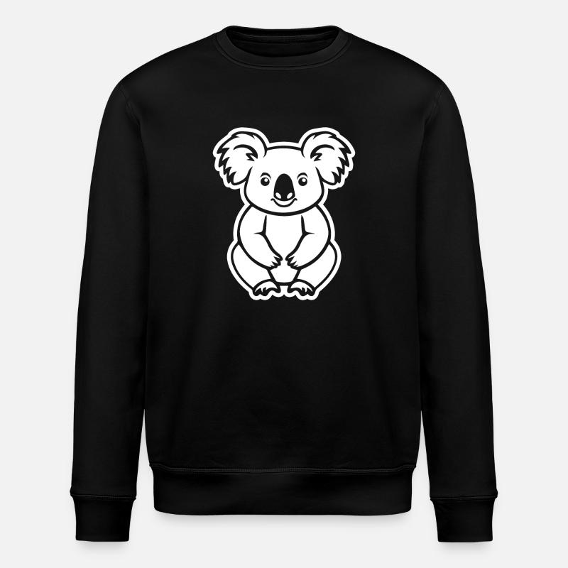 Koala - Stanley/Stella ROLLER Unisex Organic Sweatshirt - black