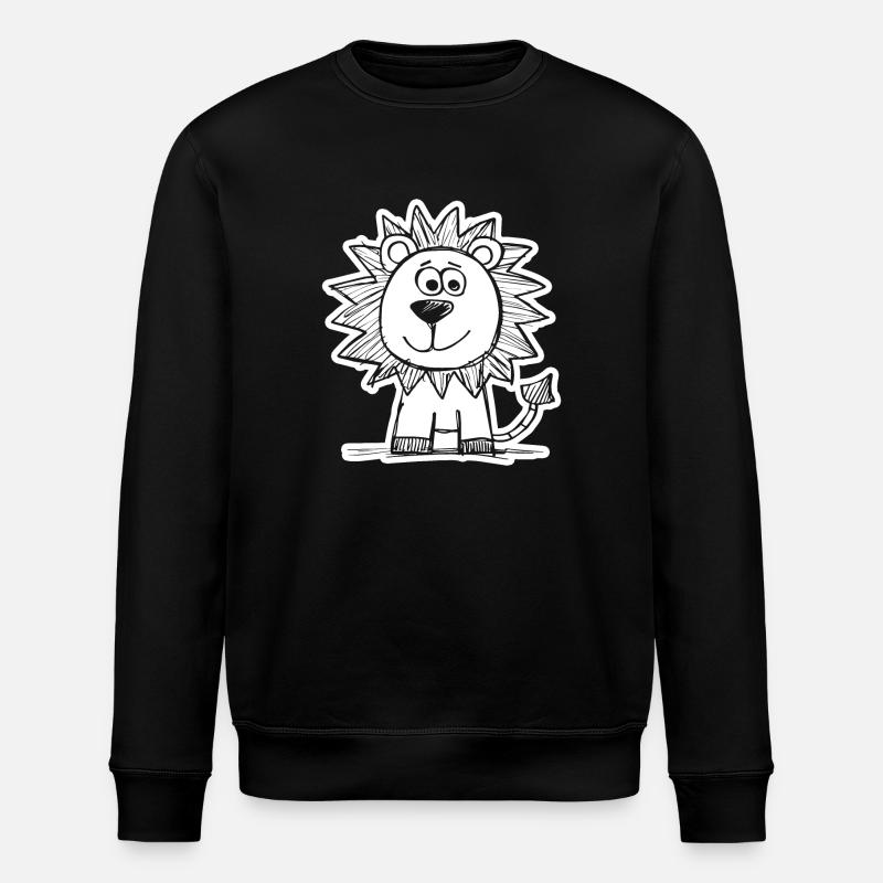 Lion Lion Head - Stanley/Stella ROLLER Unisex Organic Sweatshirt - black