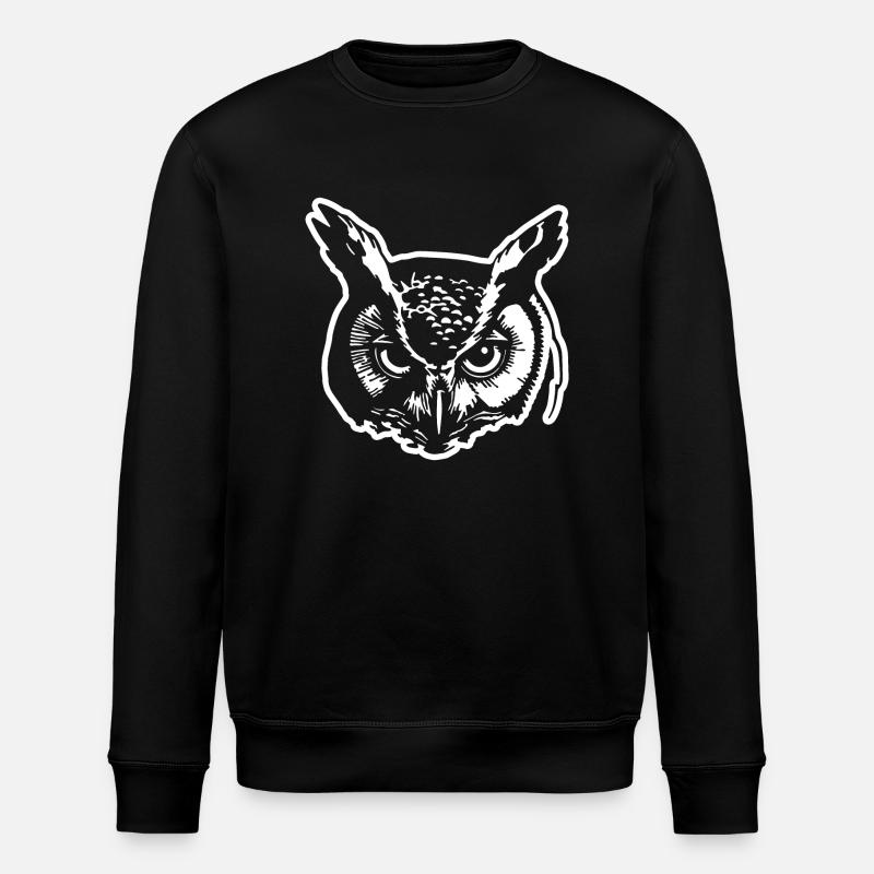 Eule - Stanley/Stella Unisex Bio-Sweatshirt ROLLER - Schwarz