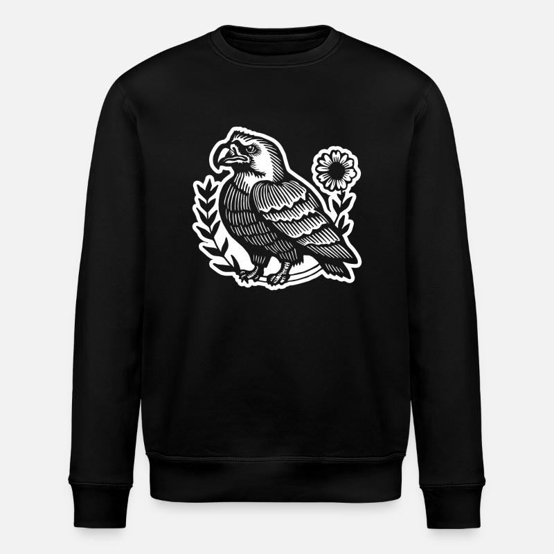 Adler Adlerkopf - Stanley/Stella Unisex Bio-Sweatshirt ROLLER - Schwarz