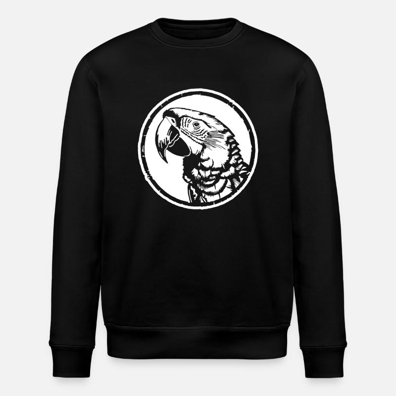 Perroquet oiseau - Sweat bio ROLLER Stanley/Stella Unisexe - noir