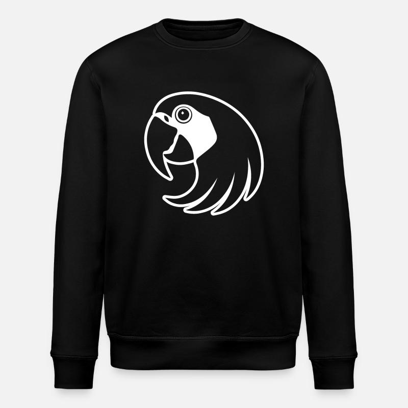 Perroquet oiseau - Sweat bio ROLLER Stanley/Stella Unisexe - noir