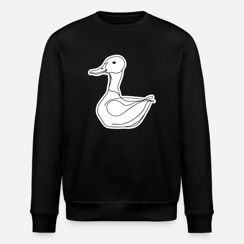 Duck Ducks - Stanley/Stella ROLLER Unisex Organic Sweatshirt - black