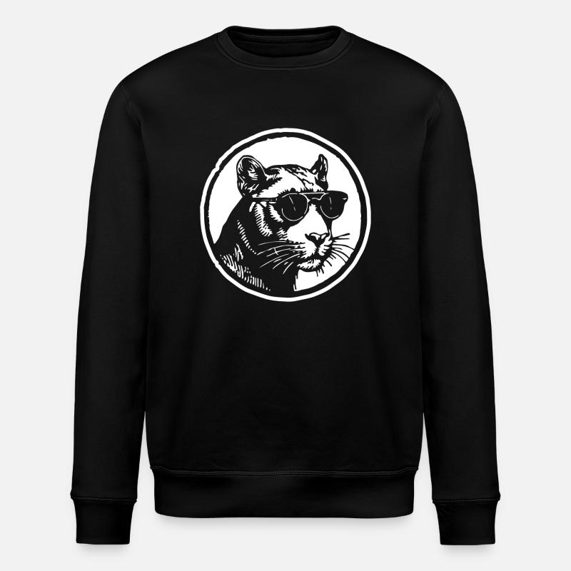 Panthère - Sweat bio ROLLER Stanley/Stella Unisexe - noir