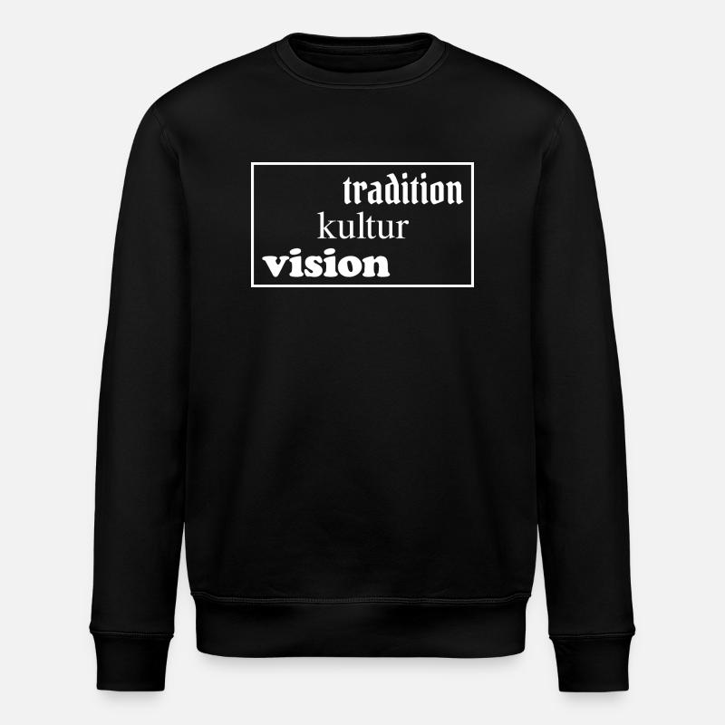 Tradition Kultur Vision - Stanley/Stella Unisex Bio-Sweatshirt ROLLER - Schwarz