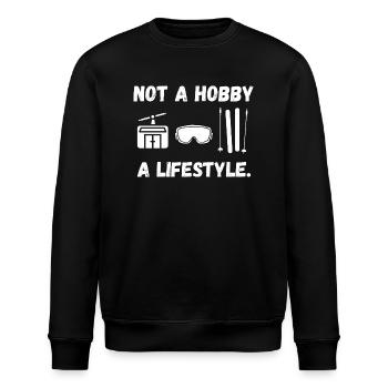 Skifahren - Stanley/Stella Unisex Bio-Sweatshirt ROLLER - Schwarz - Vorne - Nik (191cm)