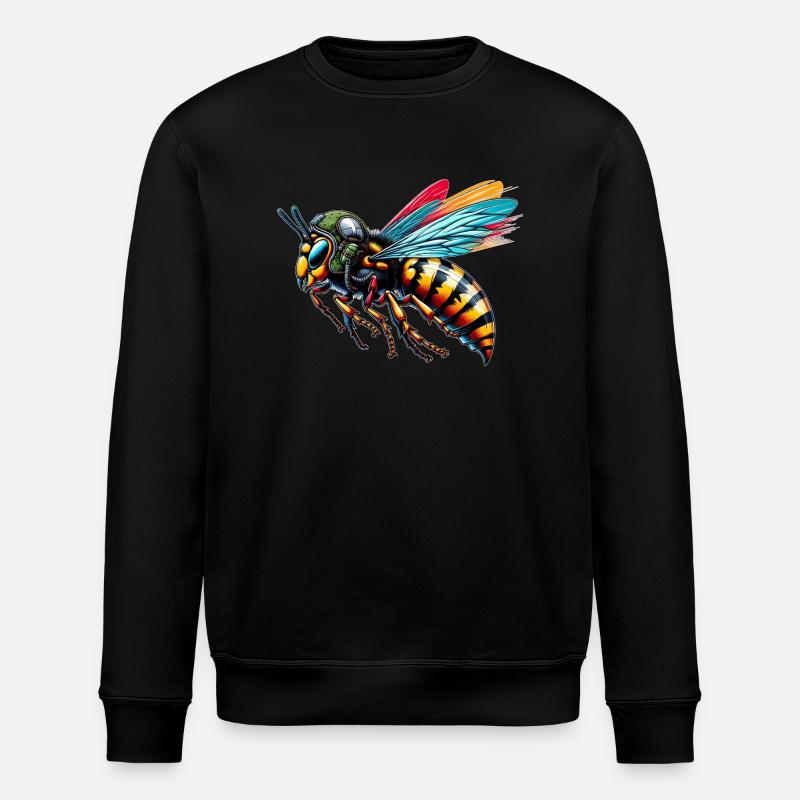 Piloten Hornisse - Stanley/Stella Unisex Bio-Sweatshirt ROLLER - Schwarz