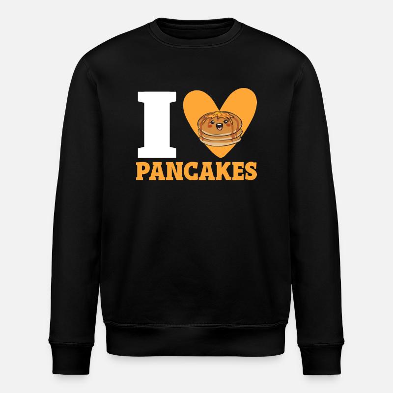 Pancake Breakfast Pancakes - Stanley/Stella ROLLER Unisex Organic Sweatshirt - black
