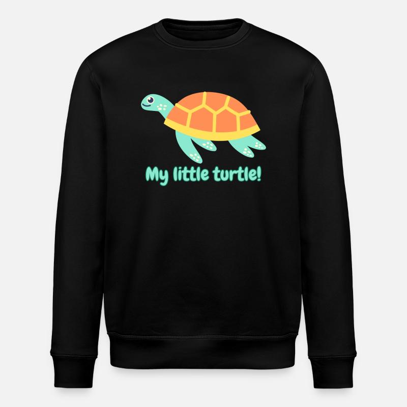 My little turtle! - Stanley/Stella Unisex Bio-Sweatshirt ROLLER - Schwarz