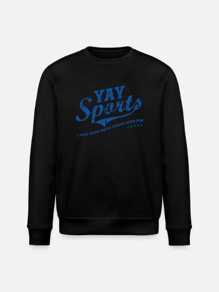 Heja Heja sporten! Roliga sporter - Ekologisk sweatshirt ROLLER unisex från Stanley/Stella - svart