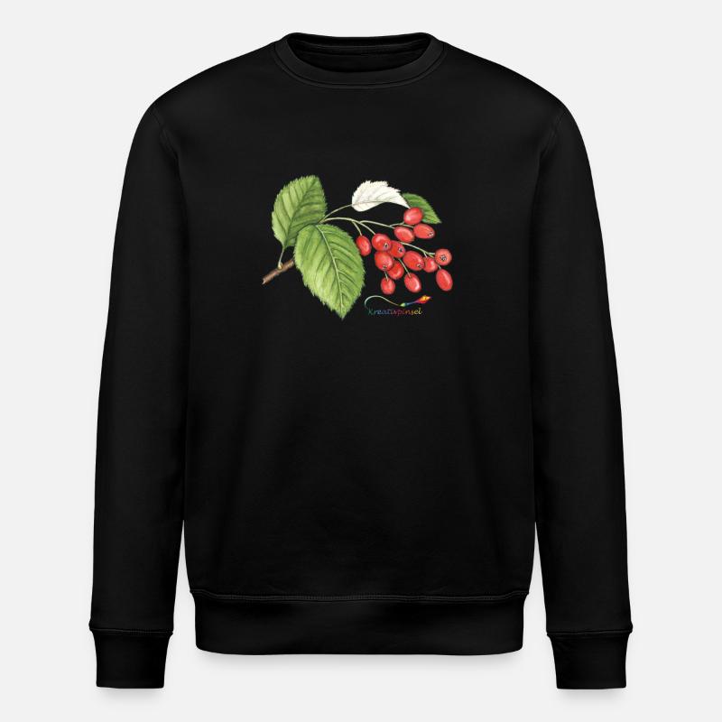 Mûre (Sorbus aria) - Sweat bio ROLLER Stanley/Stella Unisexe - noir