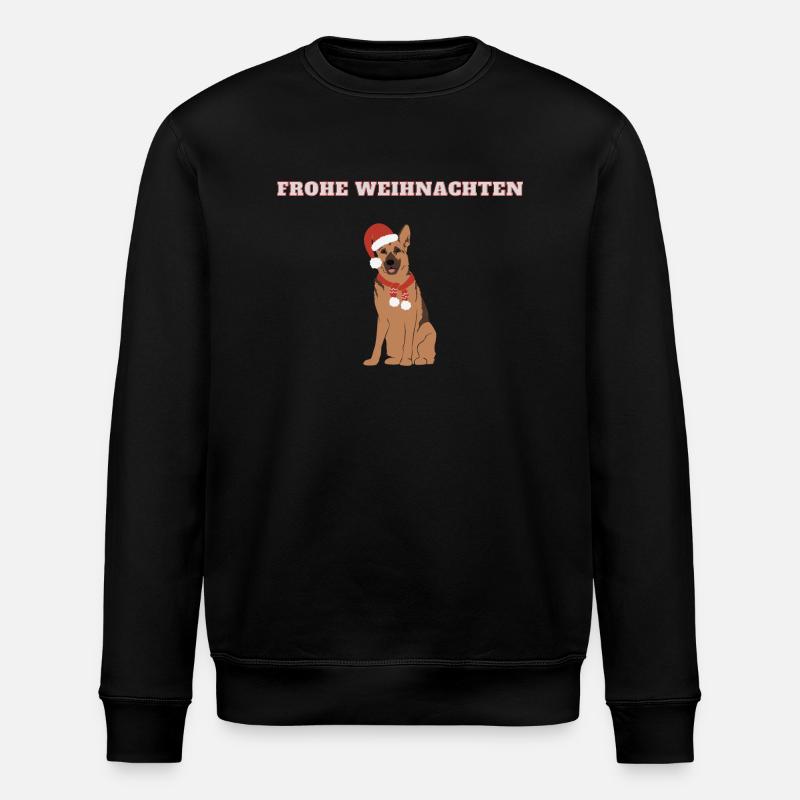 Frohe Weihnachten GSD - Stanley/Stella Unisex Bio-Sweatshirt ROLLER - Schwarz