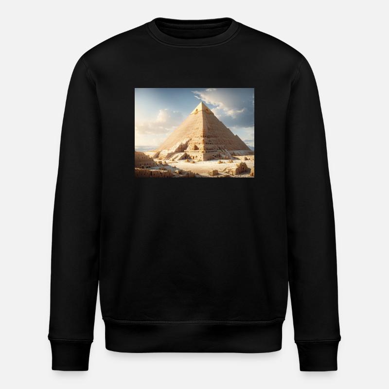 Ägyptische Pyramiden - Stanley/Stella Unisex Bio-Sweatshirt ROLLER - Schwarz