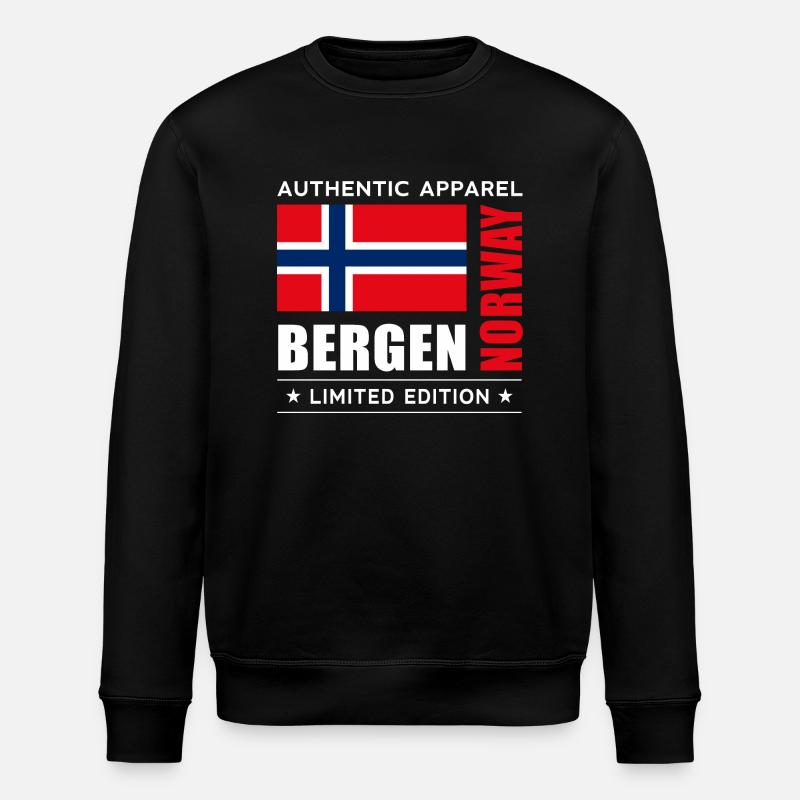 Bergen - Stanley/Stella Unisex Bio-Sweatshirt ROLLER - Schwarz