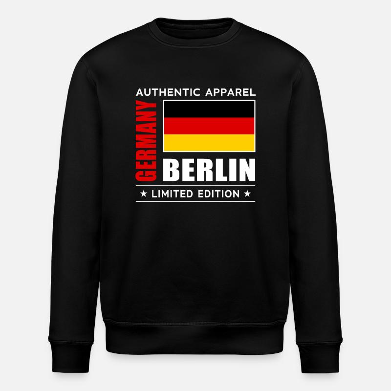 Berlin - Stanley/Stella Unisex Bio-Sweatshirt ROLLER - Schwarz