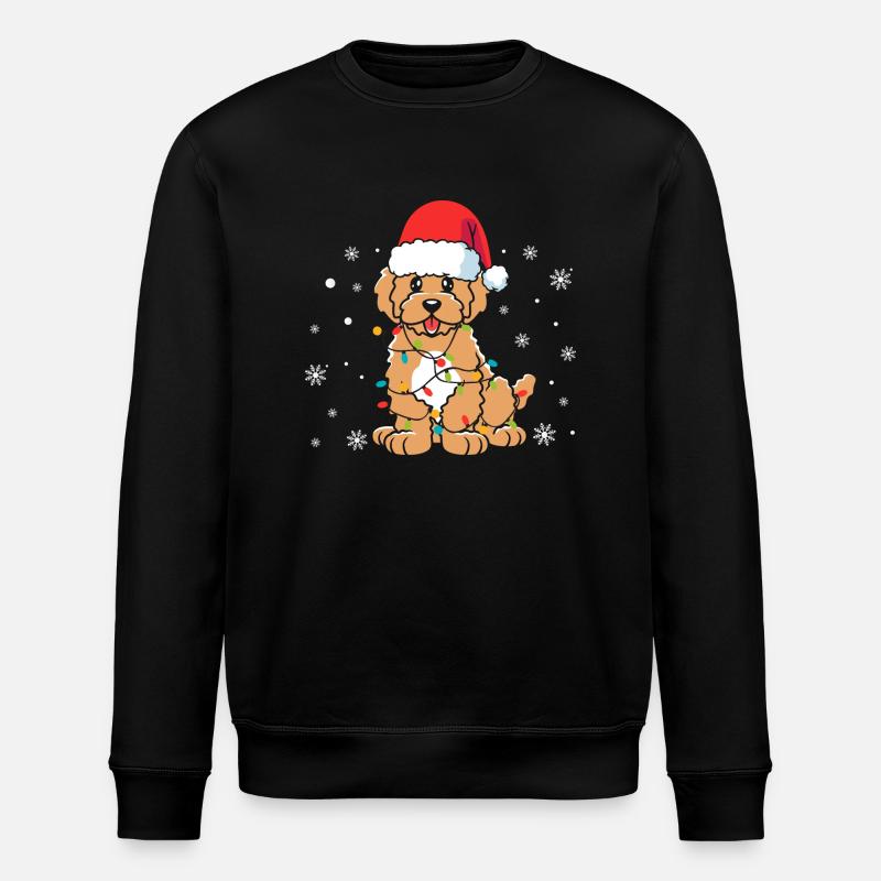 Chien Noël - Sweat bio ROLLER Stanley/Stella Unisexe - noir
