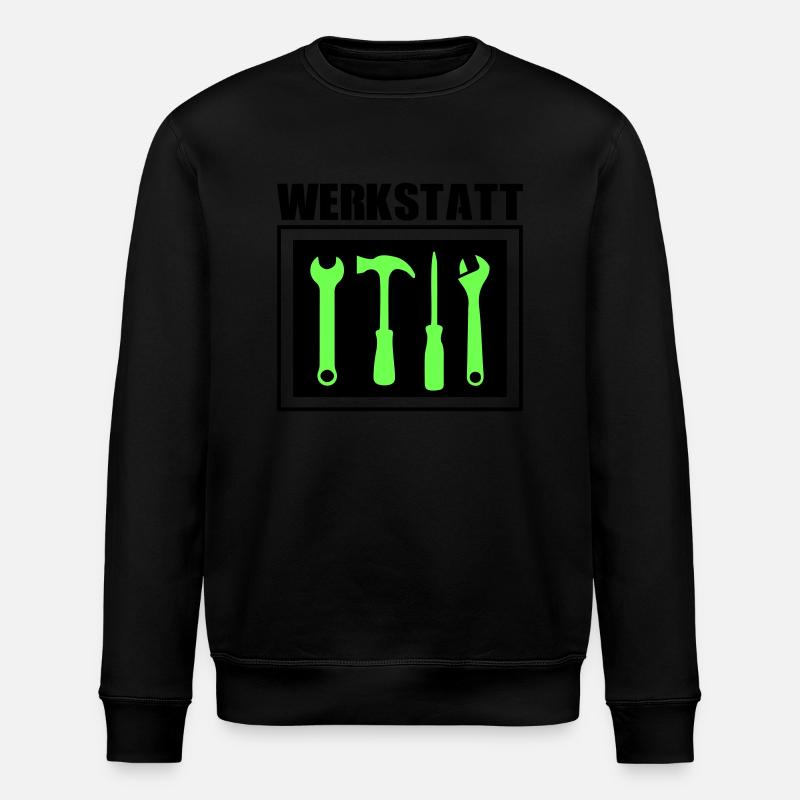 werkzeug werkstatt 02 - Stanley/Stella Unisex Bio-Sweatshirt ROLLER - Schwarz