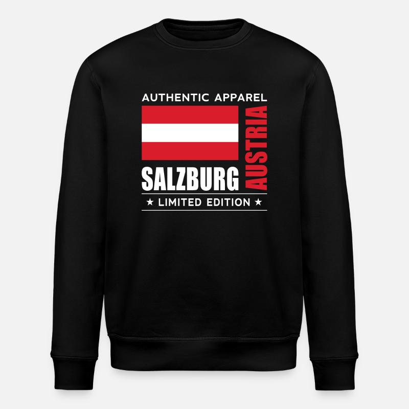 Austria - Stanley/Stella ROLLER Unisex Organic Sweatshirt - black
