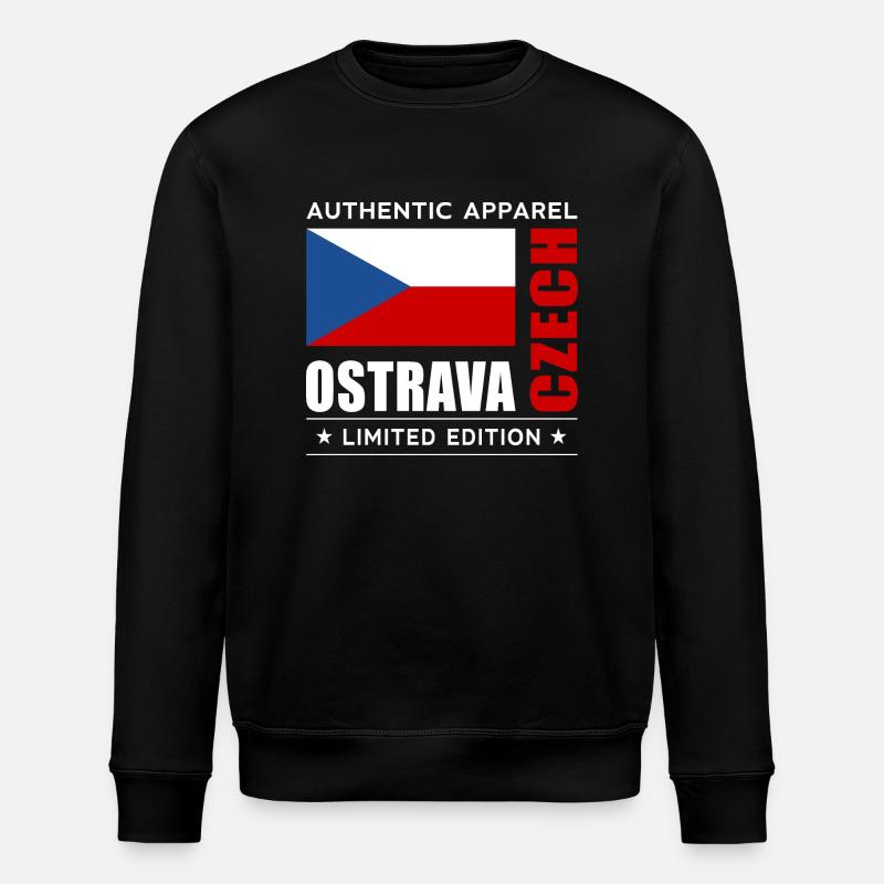 Ostrava - Stanley/Stella ROLLER Unisex Organic Sweatshirt - black