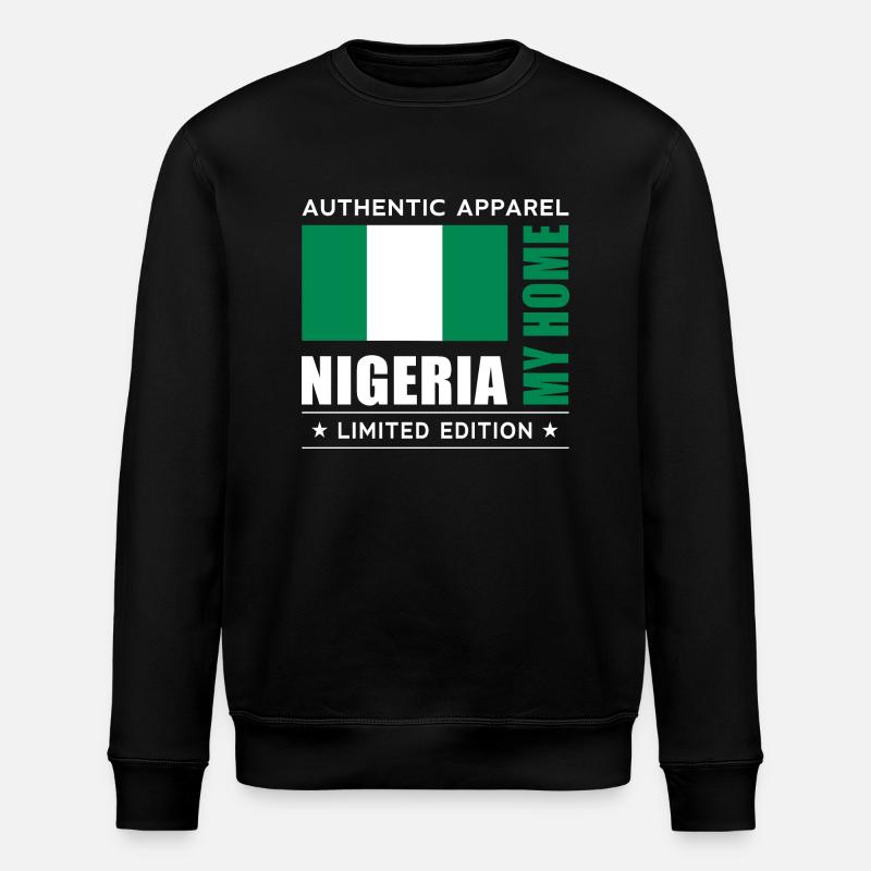 Nigéria - Sweat bio ROLLER Stanley/Stella Unisexe - noir