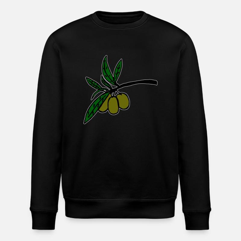 Olivenzweig - Stanley/Stella Unisex Bio-Sweatshirt ROLLER - Schwarz