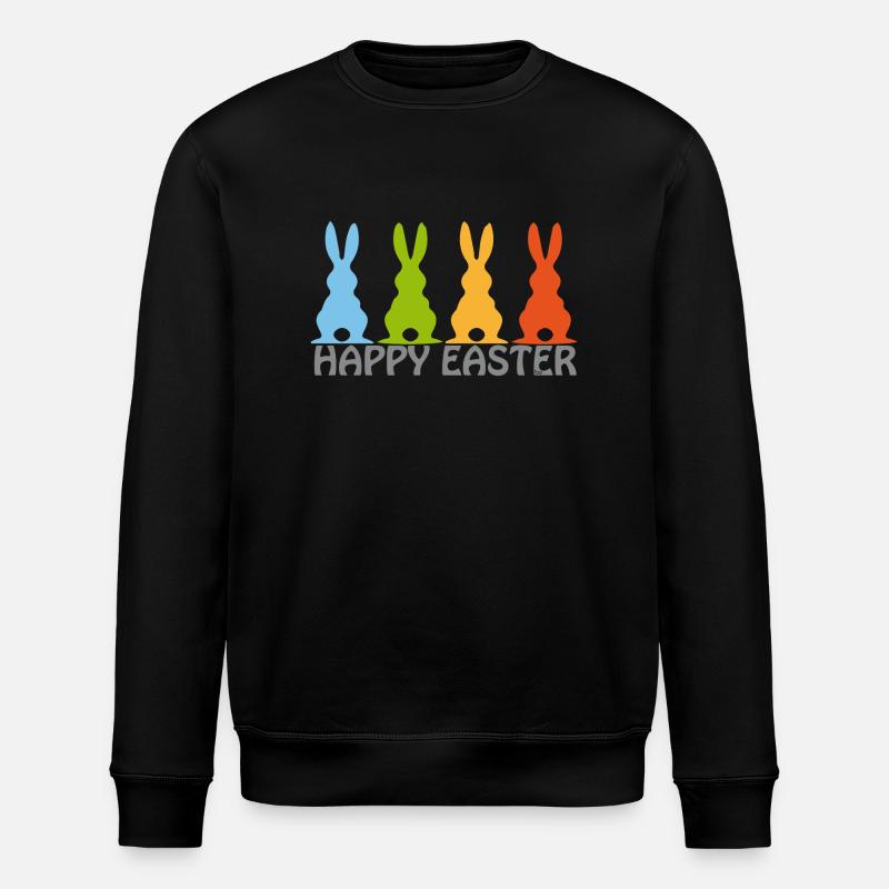 Easter/Ostern - Bo-Grafik - Stanley/Stella Unisex Bio-Sweatshirt ROLLER - Schwarz
