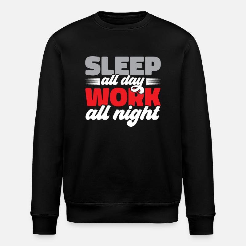 Night Shift Nurse - Stanley/Stella ROLLER Unisex Organic Sweatshirt - black