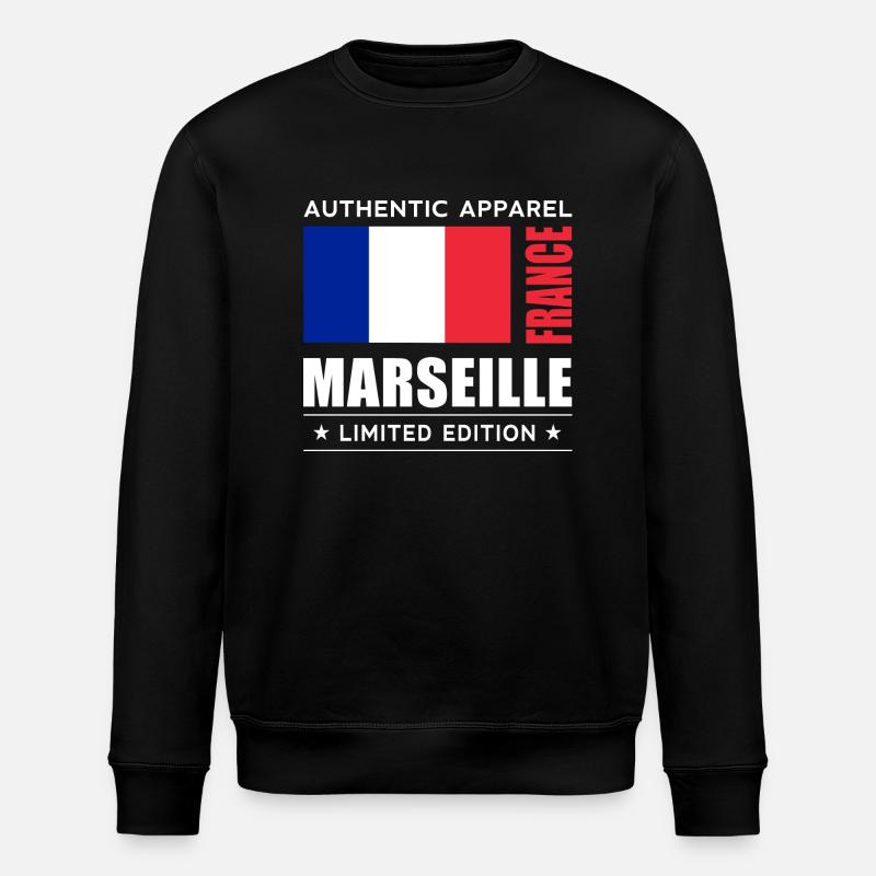 Marseille - Stanley/Stella Unisex Bio-Sweatshirt ROLLER - Schwarz