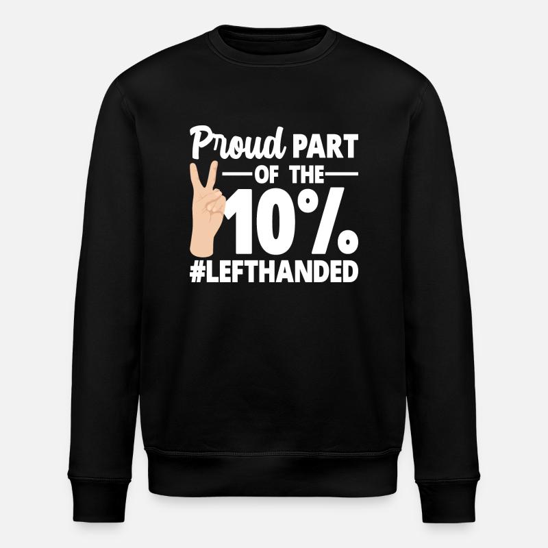 Linkshänder - Stanley/Stella Unisex Bio-Sweatshirt ROLLER - Schwarz