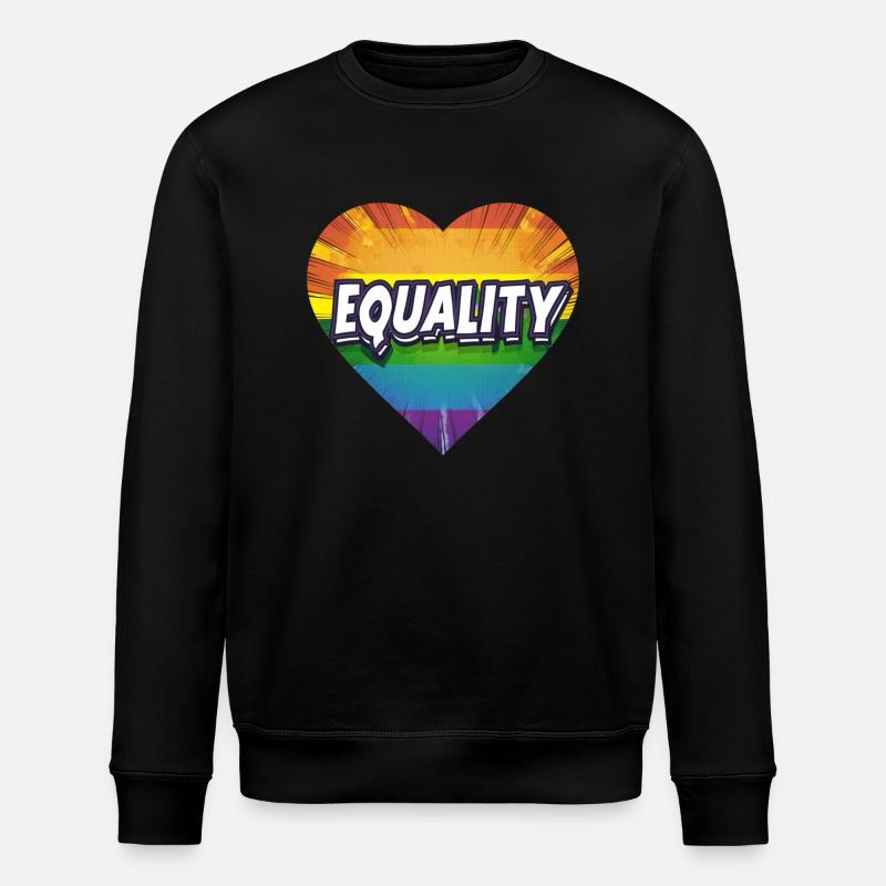 LGBTQ Equality - Stanley/Stella Unisex Bio-Sweatshirt ROLLER - Schwarz