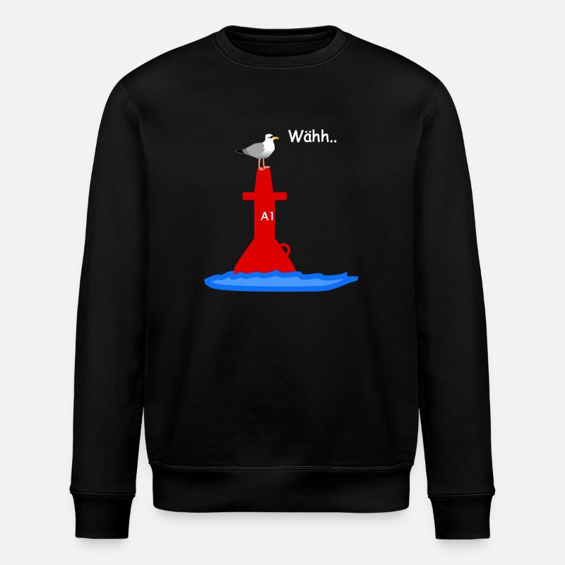 Segler Möwe - Stanley/Stella Unisex Bio-Sweatshirt ROLLER - Schwarz