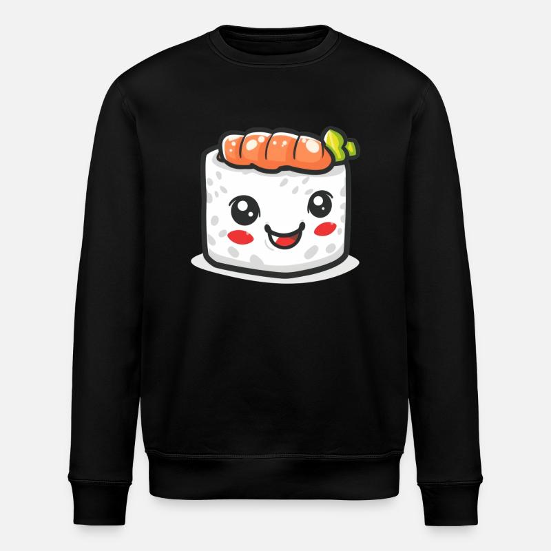 Bande dessinée de sushi sucré - Sweat bio ROLLER Stanley/Stella Unisexe - noir