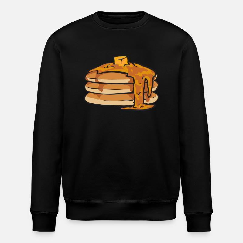 Pancake Breakfast Pancakes - Stanley/Stella ROLLER Unisex Organic Sweatshirt - black