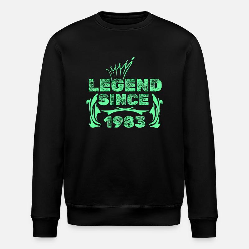 Légendes 1983 - Sweat bio ROLLER Stanley/Stella Unisexe - noir