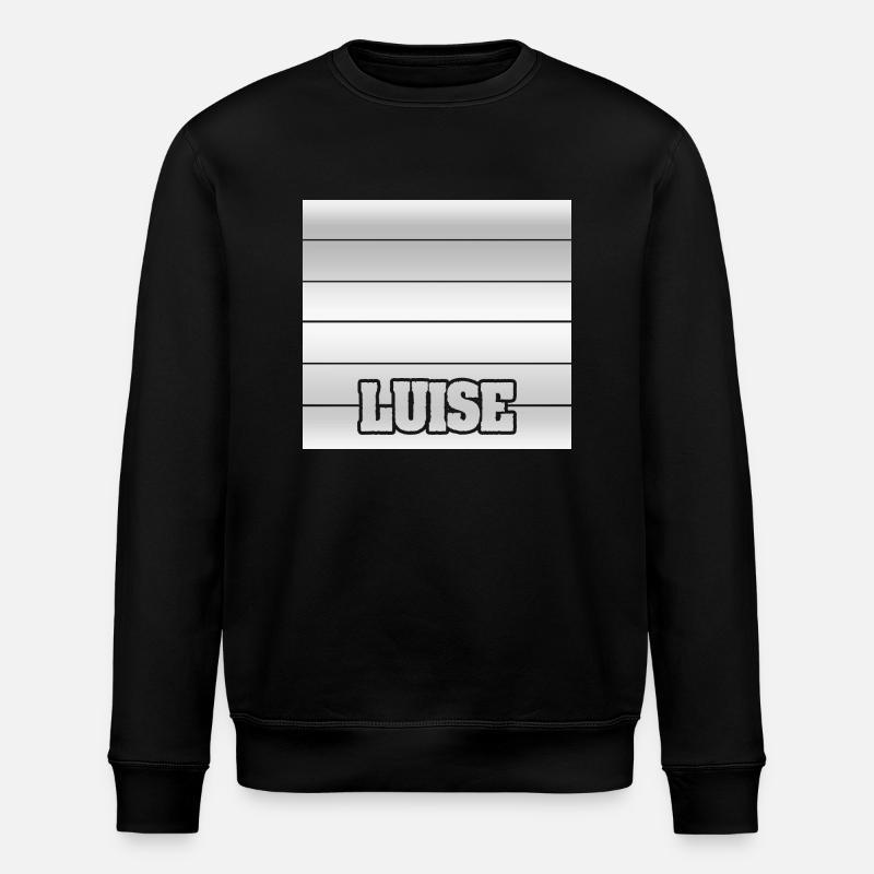 Geschenk für Luise - Stanley/Stella Unisex Bio-Sweatshirt ROLLER - Schwarz