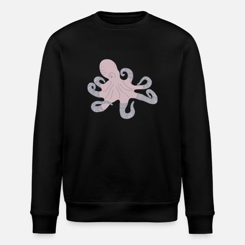 ARCTIC OCTOPUS - Stanley/Stella ROLLER Unisex Organic Sweatshirt - black