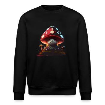mad mushroom - Stanley/Stella ROLLER Unisex Organic Sweatshirt - black - Front - Nik (191cm)