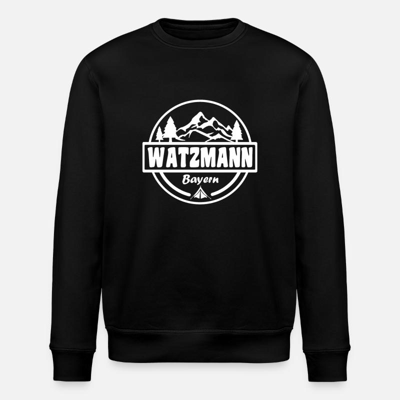 Watzmann - Stanley/Stella Unisex Bio-Sweatshirt ROLLER - Schwarz