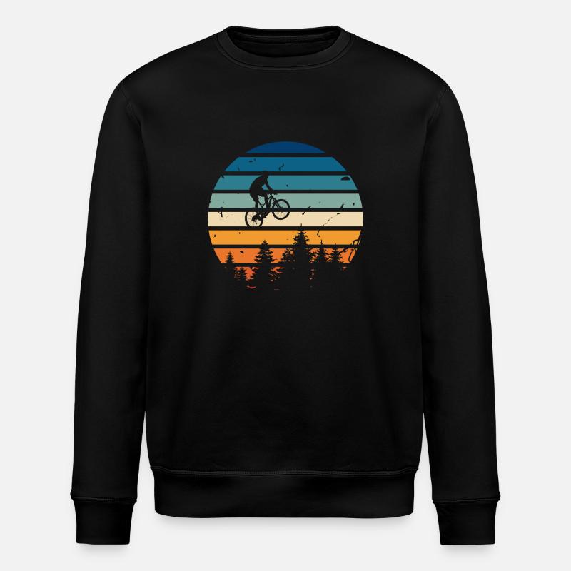 Vélo rétro - Sweat bio ROLLER Stanley/Stella Unisexe - noir